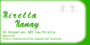 mirella nanay business card
